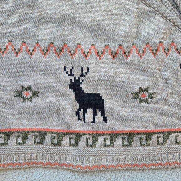 NWOT Beretta Wool Wrap Cape Moose Elk Deer Reindeer - Picture 3 of 12